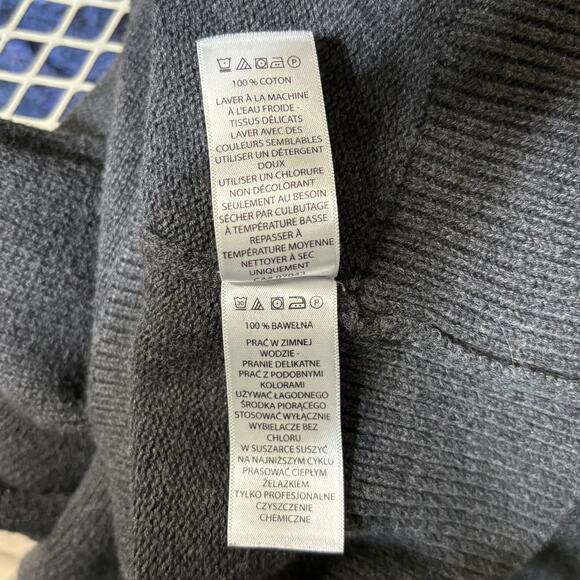 Refectory British Inspired Mock Neck Sweater XL Gray Cotton - Picture 6 of 13